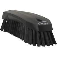 Large Angled Hand Brush, Stiff Bristles, 8" Long, Black Nuna Depot Inc.