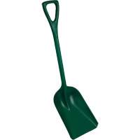 One-Piece Metal Detectable Shovel, 10" x 14" Blade, 37-1/2" Length, Plastic, Green Nuna Depot Inc.