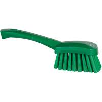 Brosse &agrave; r&eacute;curer avec manche court, Soies Doux, Longueur de 10-1/2", Vert Nuna Depot Inc.