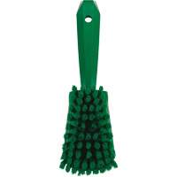 Brosse &agrave; r&eacute;curer avec manche court, Soies Doux, Longueur de 10-1/2", Vert Nuna Depot Inc.