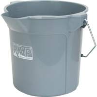 Round Bucket with Pouring Spout, 2.64 US Gal. (10.57 qt.) Capacity, Grey Nuna Depot Inc.