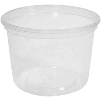 Contenant &agrave; charcuterie transparent sans couvercle MicroGourmet 16 oz, Plastique, Ronde Nuna Depot Inc.