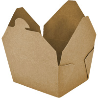 Contenants pour aliments &agrave; emporter Kraft, Ondul&eacute;, Rectangulaire Nuna Depot Inc.