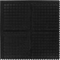 Tuile de centre modulaire Hog Heaven III Comfort, Ondul&eacute;, 3' x 3' x 3/4", Noir, Nitrile Nuna Depot Inc.