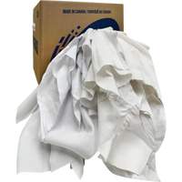 Chiffons recycl&eacute;s, Coton, Blanc, 10 lb Nuna Depot Inc.