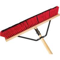 Balai-brosse &agrave; manche renforc&eacute;, 24", Moyen, Soies PVC Nuna Depot Inc.