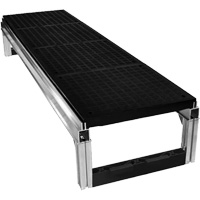 FOUNDATION Smooth Modular Aluminum Work Platform Kit, 18" W x 72" D, 400 lbs. Capacity, All-Welded Nuna Depot Inc.