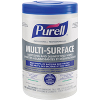 Professional Multi-Surface Sanitizing & Disinfecting Wipes, 7" x 10", 110 Count Nuna Depot Inc.