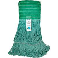 Wide-Band Mop Head, Antimicrobial/Floor Finishing/Specialty, Cotton/Rayon/Synthetic, Loop Style Nuna Depot Inc.