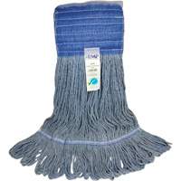 Wide-Band Mop Head, Antimicrobial/Floor Finishing/Specialty, Cotton/Rayon/Synthetic, Loop Style Nuna Depot Inc.