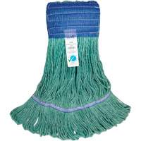 Wide-Band Mop Head, Antimicrobial/Floor Finishing/Specialty, Cotton/Rayon/Synthetic, Loop Style Nuna Depot Inc.
