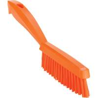 Narrow Hand Brush with Short Handle, Extra Stiff Bristles, 11-4/5" Long, Orange Nuna Depot Inc.