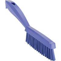 Narrow Hand Brush with Short Handle, Extra Stiff Bristles, 11-4/5" Long, Purple Nuna Depot Inc.