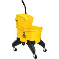 Seau & essoreuse pour vadrouille Grizzly, Pression vers le bas, 8 gal. US (32 pintes), Jaune Nuna Depot Inc.
