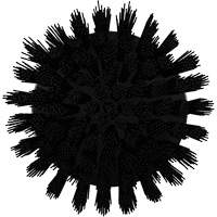 HyDrive Round Drill Brush, Extra Stiff Bristles, 3-1/10" Long, Black Nuna Depot Inc.