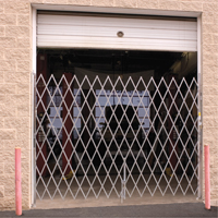 Galvanized Folding Security Gates, Fixed Single Folding, 10' L x 6' 6" H Expanded Nuna Depot Inc.