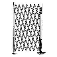 Galvanized Folding Security Gates, Fixed Single Folding, 4' L x 6' H Expanded Nuna Depot Inc.