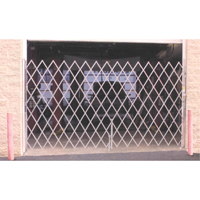 Galvanized Folding Security Gates, Fixed Single Folding, 4' L x 6' H Expanded Nuna Depot Inc.
