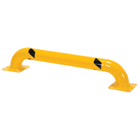 Garde-corps &agrave; profil bas pour rayonnages, 4' la x 0,75' h, Jaune Nuna Depot Inc.
