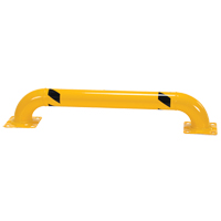 Garde-corps &agrave; profil bas pour rayonnages, 4' la x 0,75' h, Jaune Nuna Depot Inc.