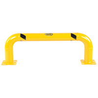Garde-corps &agrave; profil bas pour rayonnages, 4' la x 1,4' h, Jaune Nuna Depot Inc.