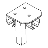 Support de montage au sol pour murs-rideaux Nuna Depot Inc.