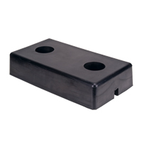 Molded Dock Bumpers, Rubber, 18" W x 4" D x 10" H Nuna Depot Inc.