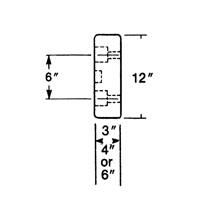 Molded Rubber Dock Guards, Rubber, 30" W x 4" D x 10" H Nuna Depot Inc.