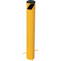 Pour-In-Place Bollards, Steel, 35" H x 5-9/16" W, Yellow Nuna Depot Inc.