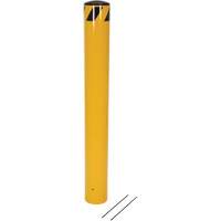 Pour-In-Place Bollards, Steel, 48-1/2" H x 5-9/16" W, Yellow Nuna Depot Inc.