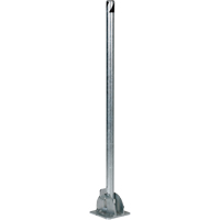 Fold-Down Bollards, Steel, 42" H x 1-3/4" W, Silver Nuna Depot Inc.