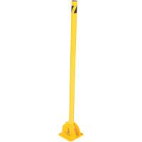 Fold-Down Bollards, Steel, 42" H x 1-3/4" W, Yellow Nuna Depot Inc.