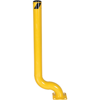 Offset Bollard, Steel, 54" H x 4-1/2" W, Yellow Nuna Depot Inc.