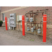 Polyethylene Bollard Covers, 6-5/8" Dia. x 52" L, Red Nuna Depot Inc.