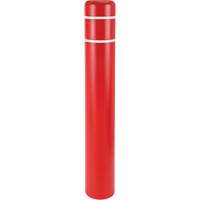 Polyethylene Bollard Covers, 4-1/2" Dia. x 52" L, Red Nuna Depot Inc.