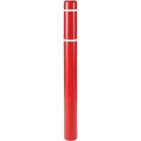 Polyethylene Bollard Covers, 6-5/8" Dia. x 52" L, Red Nuna Depot Inc.