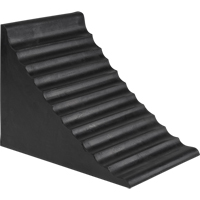 Wheel Chock, 9-7/8" x 7-1/8" x 7-1/2", Black Nuna Depot Inc.
