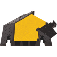 Protecteur de c&acirc;ble robuste &agrave; 3 canaux Yellow Jacket, virage &agrave; droite Nuna Depot Inc.