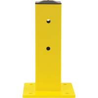 Poteau pour barri&egrave;re de s&eacute;curit&eacute;, Acier, 5" lo x 17" h, Jaune s&eacute;curit&eacute; OSHA Nuna Depot Inc.
