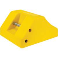 Heavy-Duty Wheel Chocks, Urethane, Yellow, 15-1/2" W x 17-7/10" D x 10" H Nuna Depot Inc.