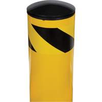 Safety Bollard, Steel, 36" H x 5-1/2" W, Yellow Nuna Depot Inc.