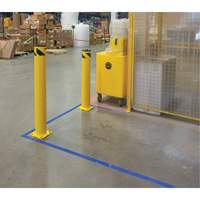 Safety Bollard, Steel, 36" H x 5-1/2" W, Yellow Nuna Depot Inc.