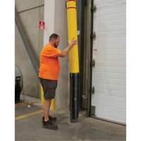 Polyethylene Bollard Cover, 6-5/8" Dia. x 60" L, Red/Yellow Nuna Depot Inc.