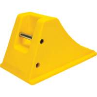 Wheel Chocks with Aluminum Tread, Polyurethane, Safety Yellow, 11-1/4" W x 21" D x 12-1/4" H Nuna Depot Inc.