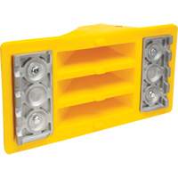 Wheel Chocks with Aluminum Tread, Polyurethane, Safety Yellow, 11-1/4" W x 21" D x 12-1/4" H Nuna Depot Inc.