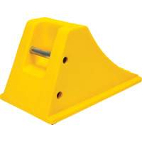 Wheel Chocks with Rubber Tread, Polyurethane, Yellow, 11-1/4" W x 21" D x 12-1/4" H Nuna Depot Inc.