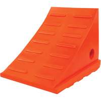35 Ton General Purpose Wheel Chock, Urethane, Orange Nuna Depot Inc.