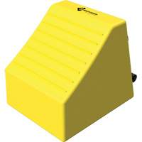 Cale de roue ultra-robuste pour l'exploitation mini&egrave;re Checkers Safety, PEHD, Jaune, 14-1/2" la x 17-1/2" p x 16" h Nuna Depot Inc.