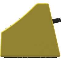 Cale de roue ultra-robuste pour l'exploitation mini&egrave;re Checkers Safety sans support, PEHD, Jaune, 14-1/2" la x 17-1/2" p x 16" h Nuna Depot Inc.