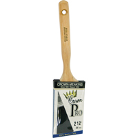 Crown Pro Straight Paint Brush, Bristle, Wood Handle, 2-1/2" Width Nuna Depot Inc.